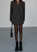 Women's Oversized Black Blazer