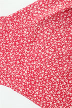Sweetheart Neck Wide Strap Floral Print Fit and Flare Mini Dress