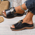Saint™ | Orthopaedic Sandals with Wide Strap & Buckle