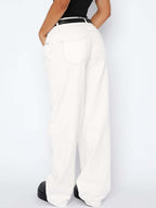 Versatile Simple Midriff Boyfriend Jeans