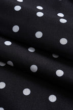 Polka Dots Print Metallic Decor Tube Top And Cut Out Skirt Set