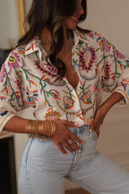 Wanderlust Floral Print Casual Shirt