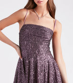 Marybelle Sequin A-Line Dress