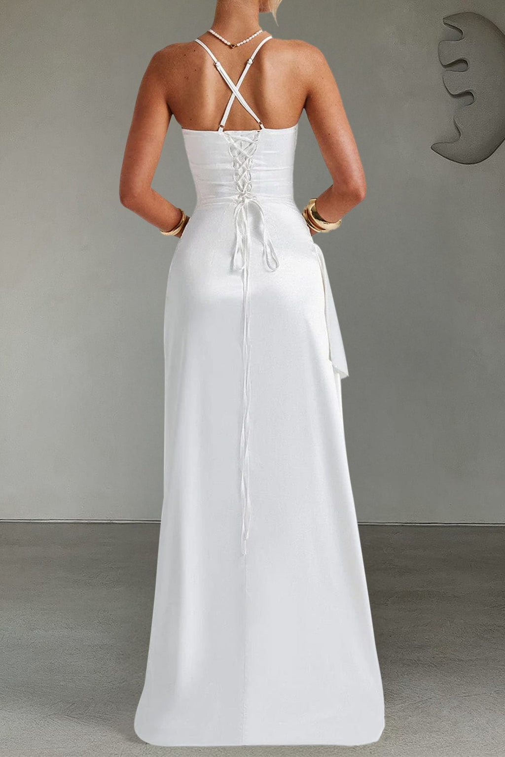 Glamorous Satin Silk Dress