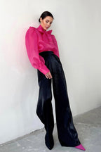 Sexy Layered Sheer Blouse