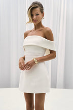 Sexy Backless Off-Shoulder Solid Bodycon Party Dress