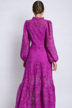 Viney Purple Cut Out Maxi Dress