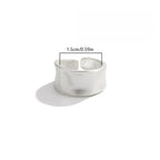 Unisex Irregular Geometric Open Knuckle Ring