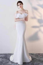 Bow Strapless Mermaid Maxi Dress