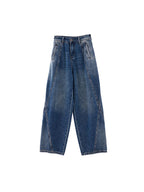 Scimitar Loose Design Boyfriend Jeans