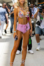 Holiday Colorful Candy Pendant Body Chain
