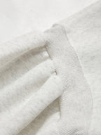 Solid Color Label Embellished Oversized Hoodie