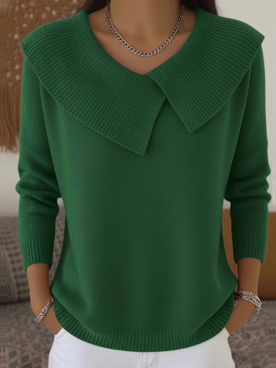 | Warm Sweater with Soft Collar