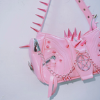 Rivet PU leather metal chain handbag  | Festival Outfits Women