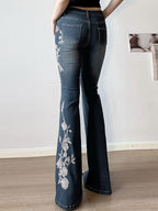 Vintage Gradient Niche Flare Jeans