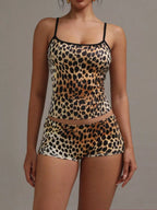 Leopard Print Cami ad Shorts Set