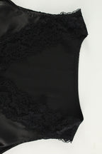 Lace Trim V Neck Cami Top Floor Length Skirt Set