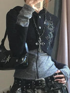 Street Graphic Print Long Sleeves Knits