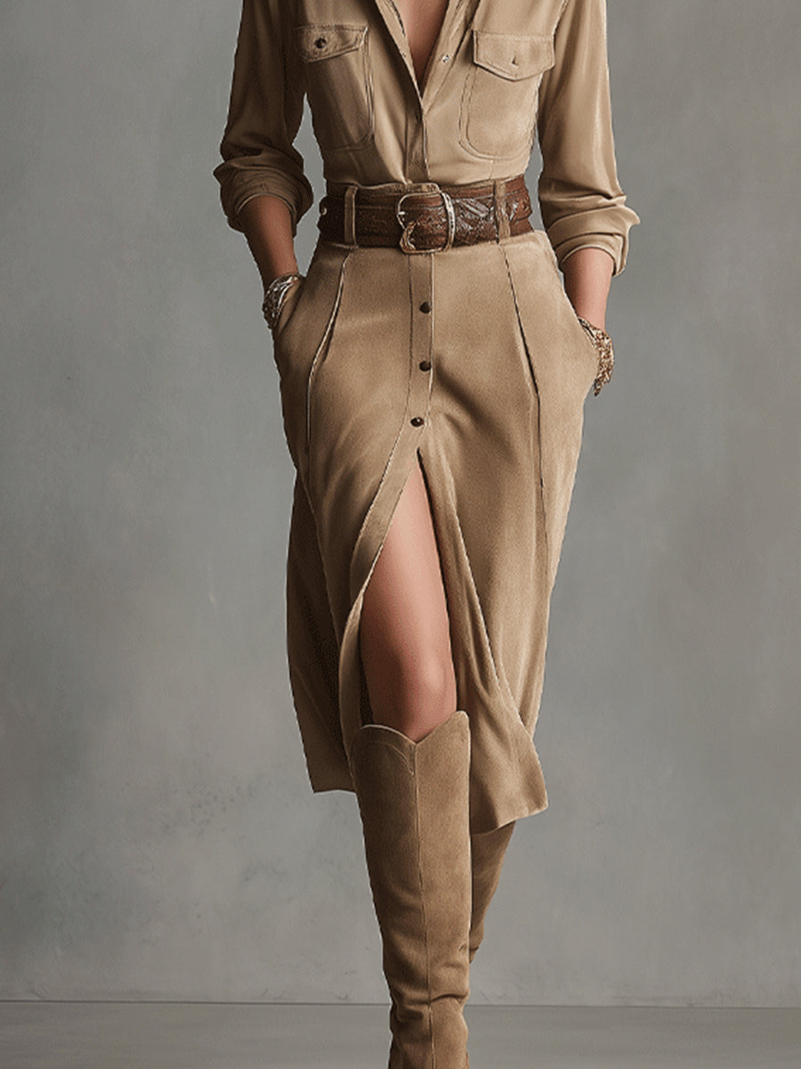| Suede Dress