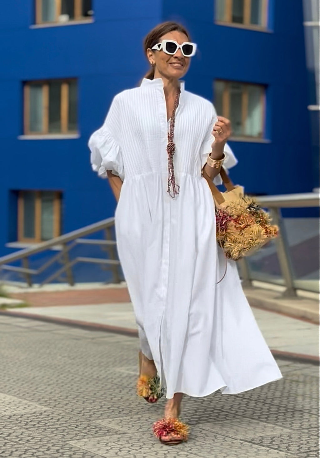 Vera Minimalist White Dress Everyday Luxe Edit