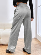 Cross Print Drawstring Sweatpants