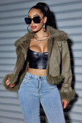 Vintage Suede Short Jacket  Jacket