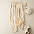 Artistic Retro Loose Cotton Linen Casual Pants