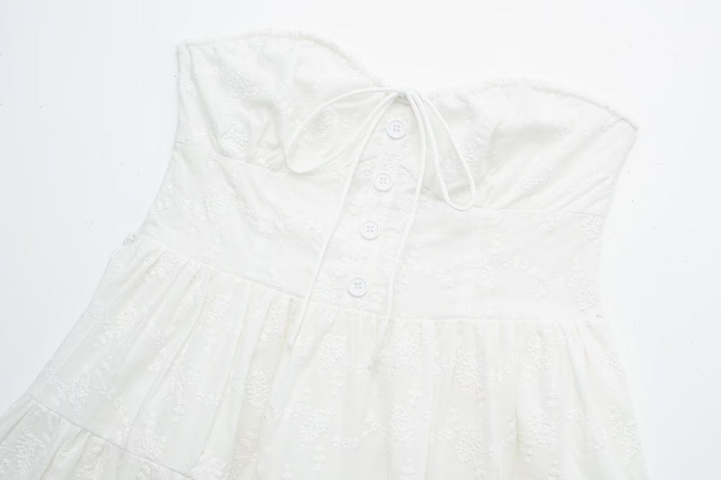 Gentle Summer Lace Mini Dress