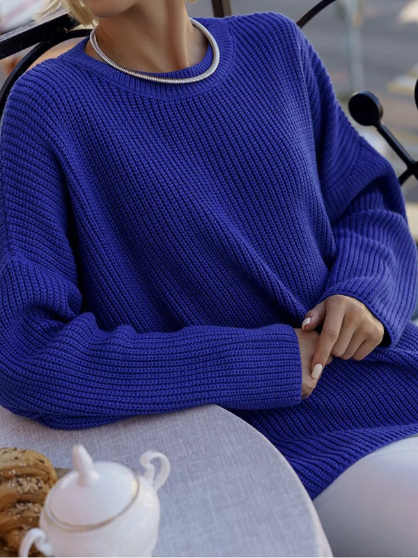 | Oversize sweater in warm color