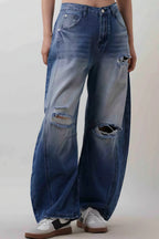 Vintage Distressed Heavy Loose Jeans