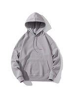 Men’s Solid Color Pure Cotton Drop Shoulder Oversized Hoodie