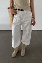 High Waist Casual Versatile Straight Denim Jeans
