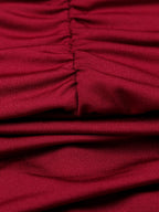Strapless Nightclub Pleated Bodycon Mini Dress