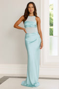 Elegant Maxi Dress Aqua