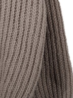 Solid Crew Neck Knit Sweater