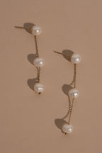 Pearl and Flower Earrings