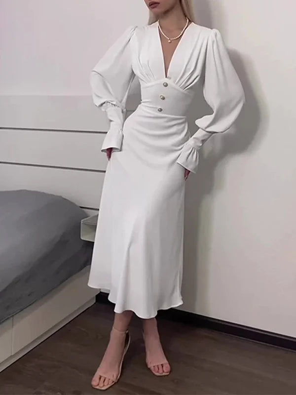 V-Neck Slim Sexy Dress