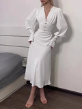 V-Neck Slim Sexy Dress
