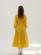 Solid Color Cotton Medium Elastic Straight Leg Trousers