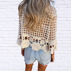 Tassel Crochet Knit Cover Up
