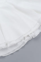 Cowl Neck Strapless Waist-Cinched Party Dress