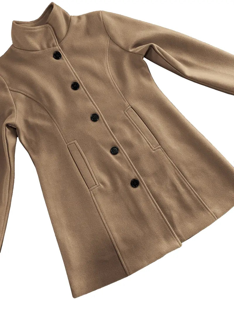| Single-breasted knit coat