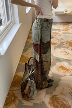 3D Printed Streetwear Baggy Jeans