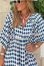 Fabulous Time Puff Sleeve Tiered Midi Dress