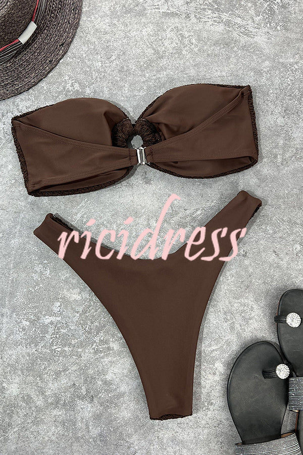 | Bandeau Bikini with Ring Neckline