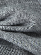 Asymmetric Pullover Sweater With Ribbed Waist And Lantern Sleeves For Women 2026