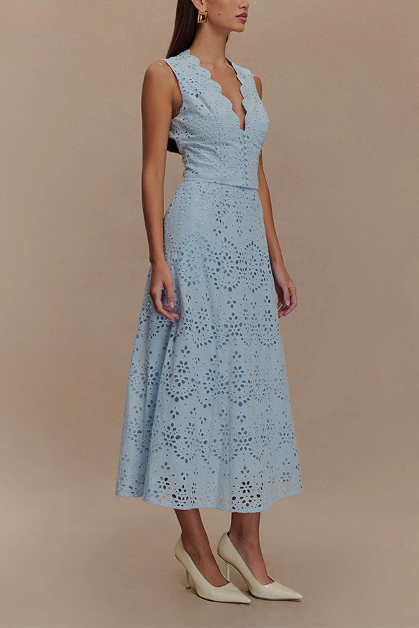 Marina Elegant Broderie Anglaise Set