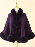 Wedding Cape Faux Fur Shawl Bridal Winter Outerwear