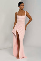 Spaghetti Strap High Slit Maxi Dress