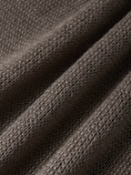 Mohair Solid Lantern Sleeve Baggy Cardigan